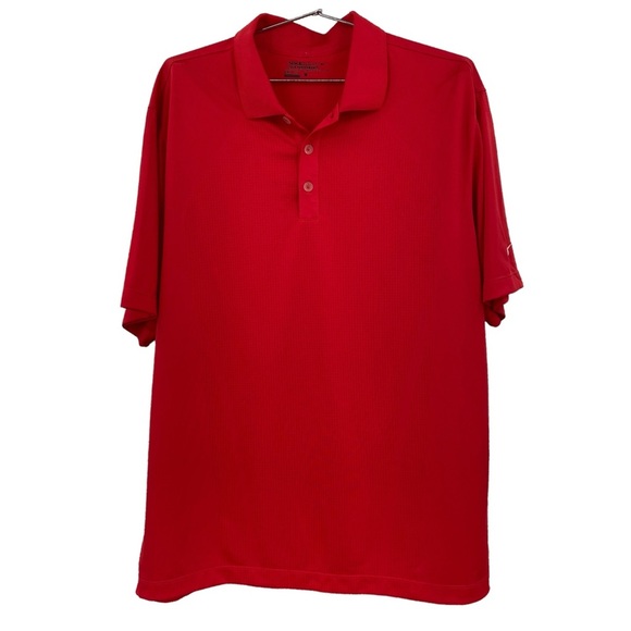 Nike Golf Tour Performance Light Weight Short Sleeve Polo Mens Size Large Salmon - Picture 1 of 11